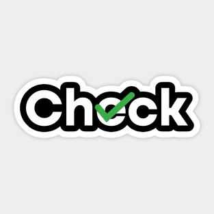 Check Wordmark Sticker